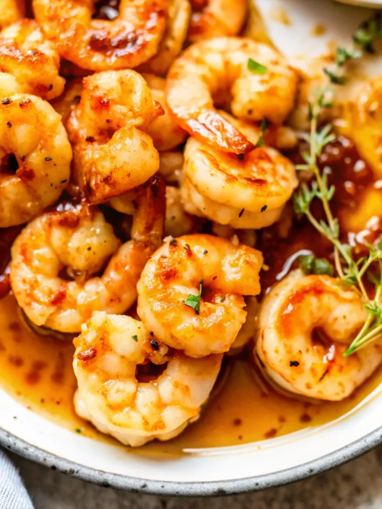 A bowl of honey garlic shrimp served over white rice, garnished with sliced green onions, showcasing an easy shrimp recipe perfect for quick dinners.