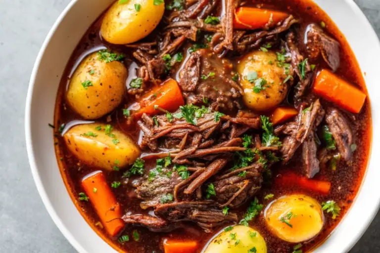 Perfect Slow Cooker Pot Roast Recipe with Wine Sauce