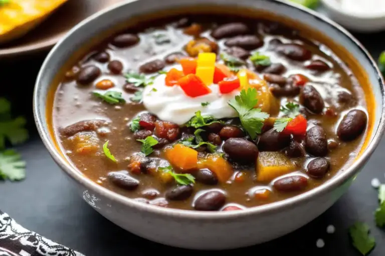 Healthy Black Bean Soup – Fiber-Rich Vegan Comfort Food