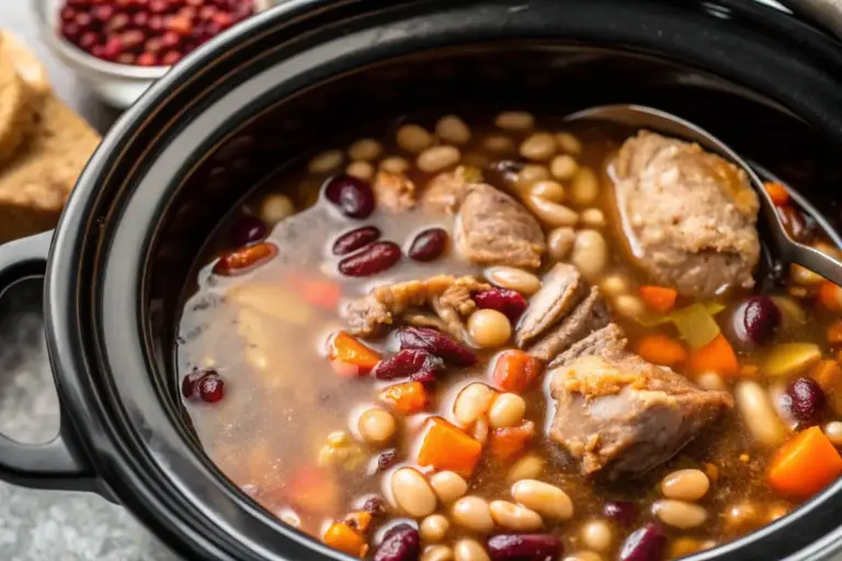Easy 15 Bean Soup Crock Pot Recipe with Ham Variations