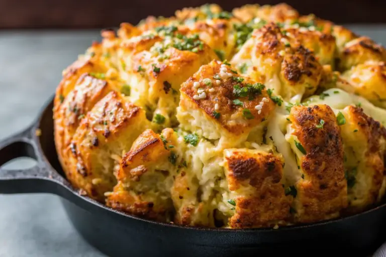 Easy Pull Apart Bread Recipe – Cheesy Garlic Goodness!