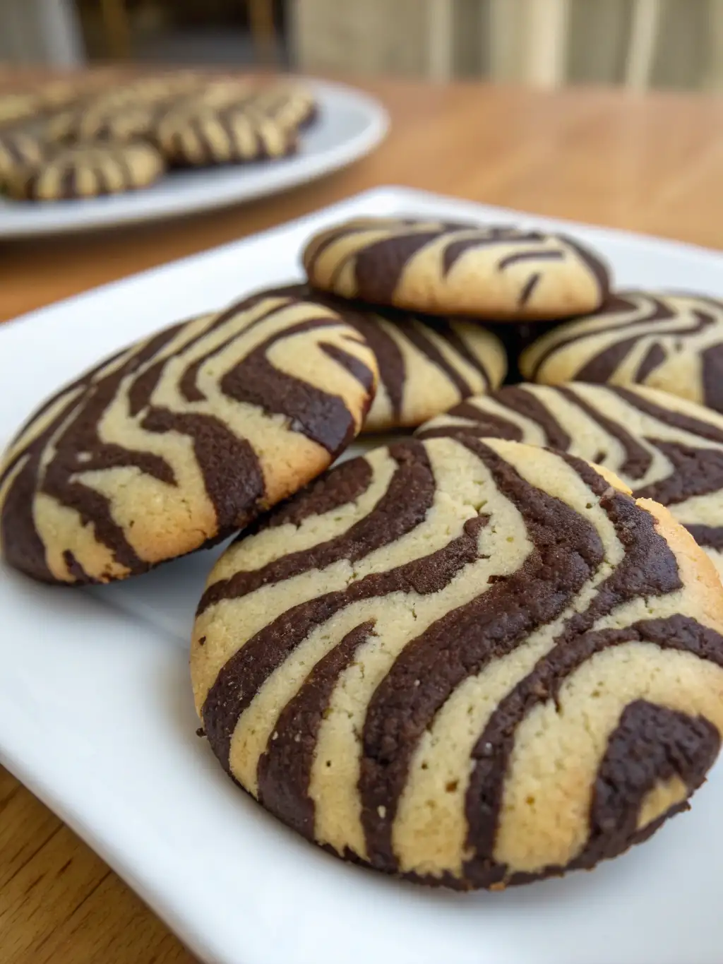A delicious plate of Zebra Cookies Recipe