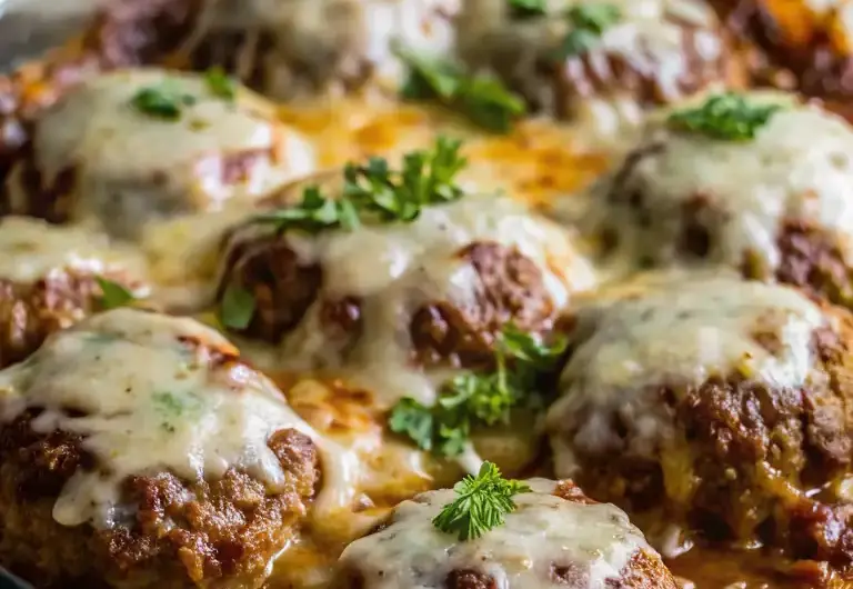 A delicious plate of Amish Hamburger Steak Bake