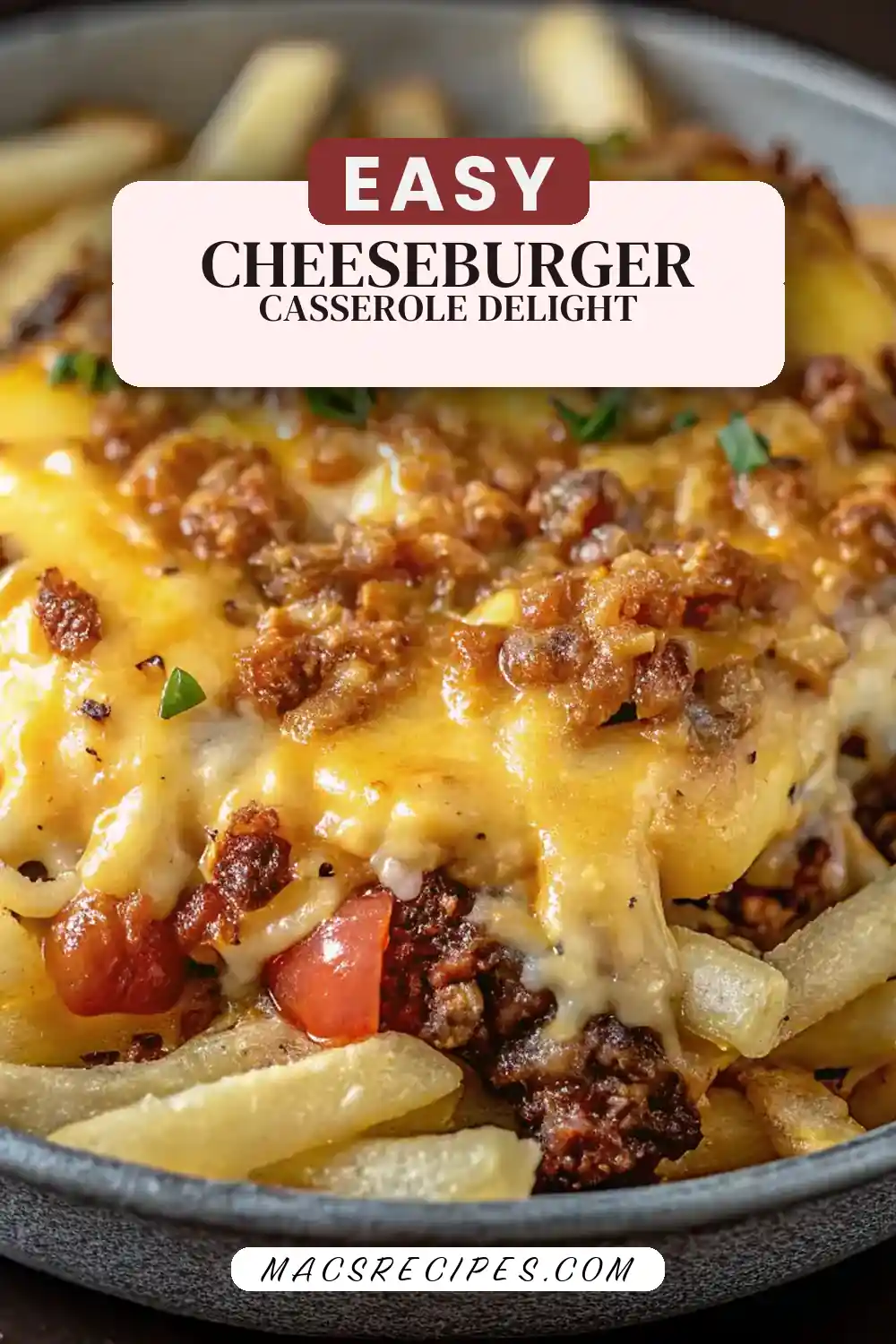 Cheeseburger French Fry Casserole