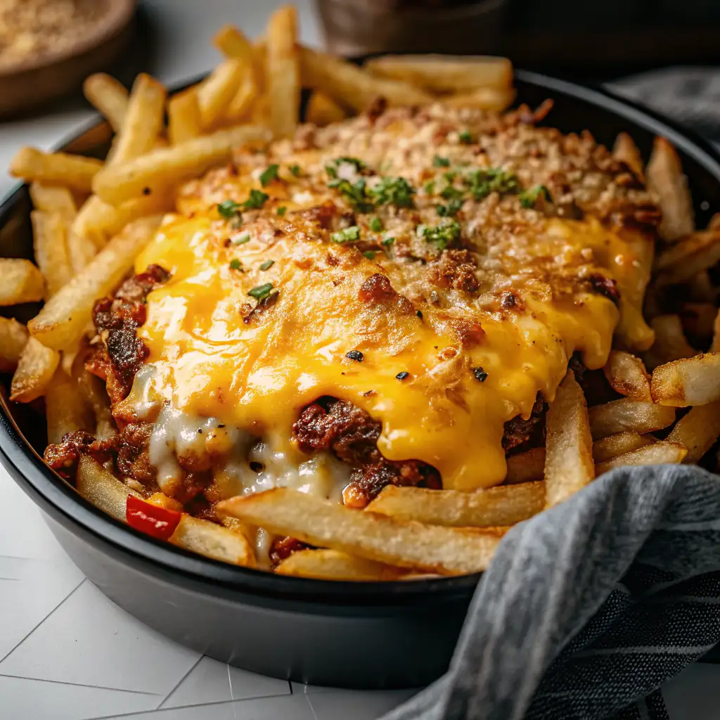 A delicious plate of Cheeseburger French Fry Casserole