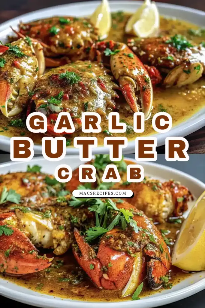 Pinterest pin 1 (Design 1) for Butter Garlic Crab