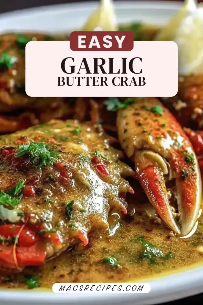 Pinterest pin 2 (Design 2) for Butter Garlic Crab