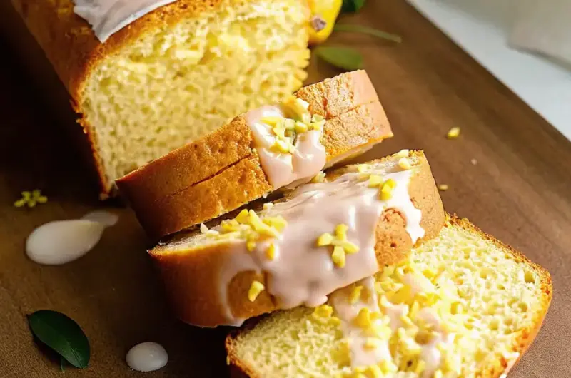 A delicious plate of Lemon Bread Recipe