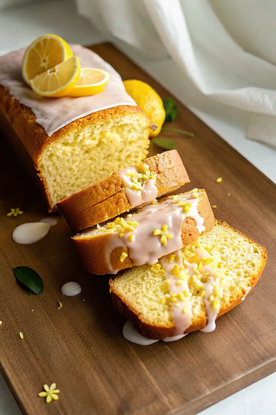 A delicious plate of Lemon Bread Recipe