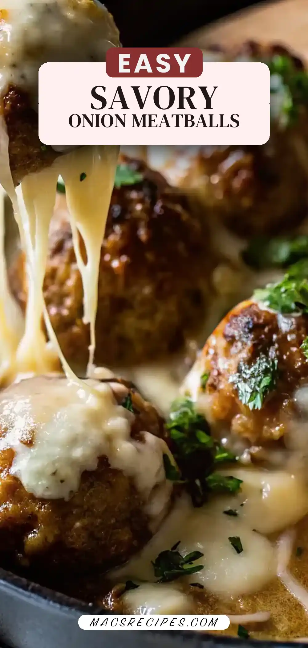 French Onion Meatballs