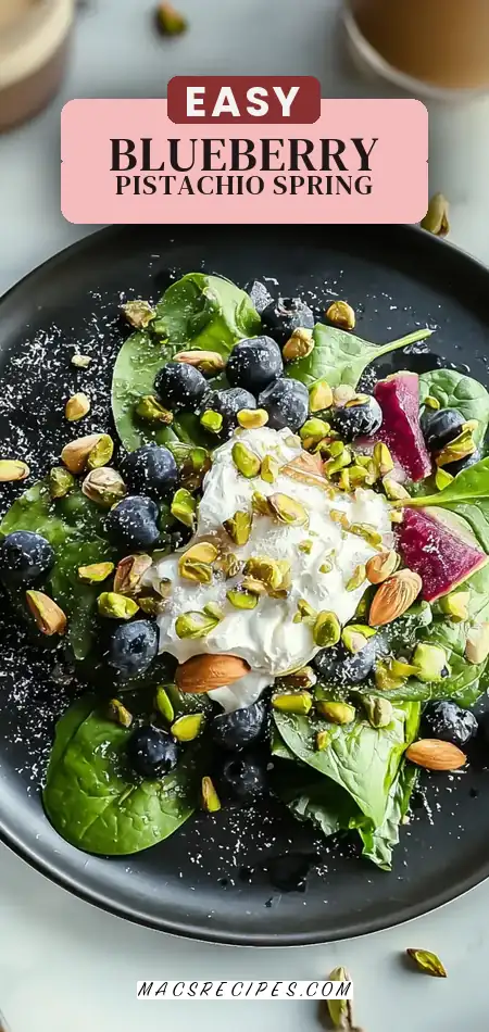 Blueberry Pistachio Spring Salad