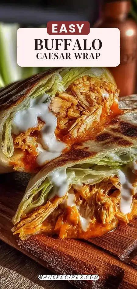 Buffalo Chicken Caesar Wrap