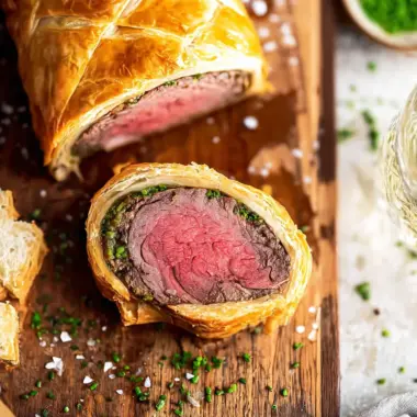 A delicious plate of Beef Wellington