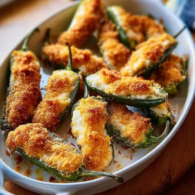 A delicious plate of Best Ever Jalapeño Poppers