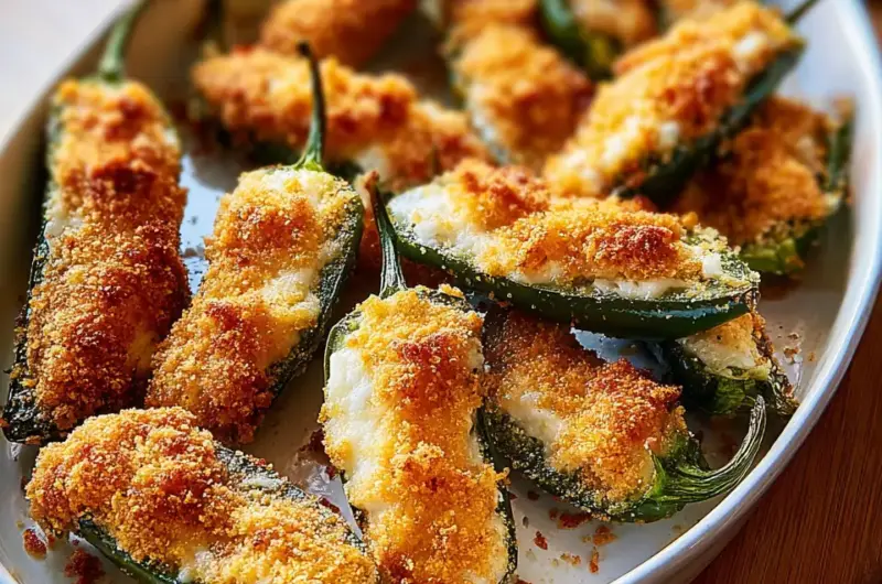 A delicious plate of Best Ever Jalapeño Poppers