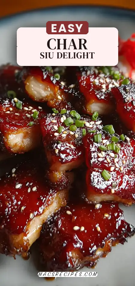 Pinterest pin (Design 2) for Char Siu Chicken