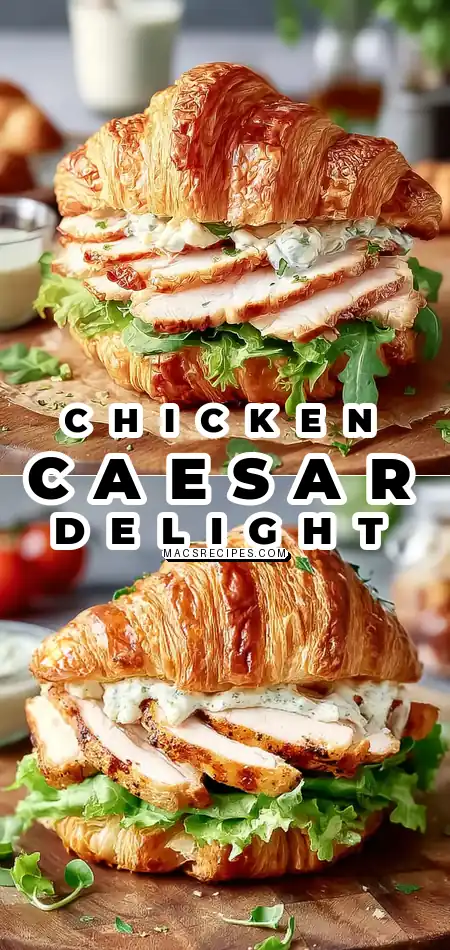 Chicken Caesar Croissant Sandwich