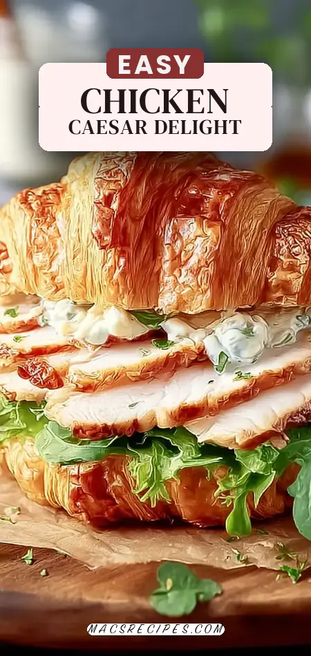 Chicken Caesar Croissant Sandwich