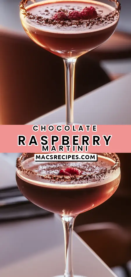 Chocolate-Covered Raspberry Martini