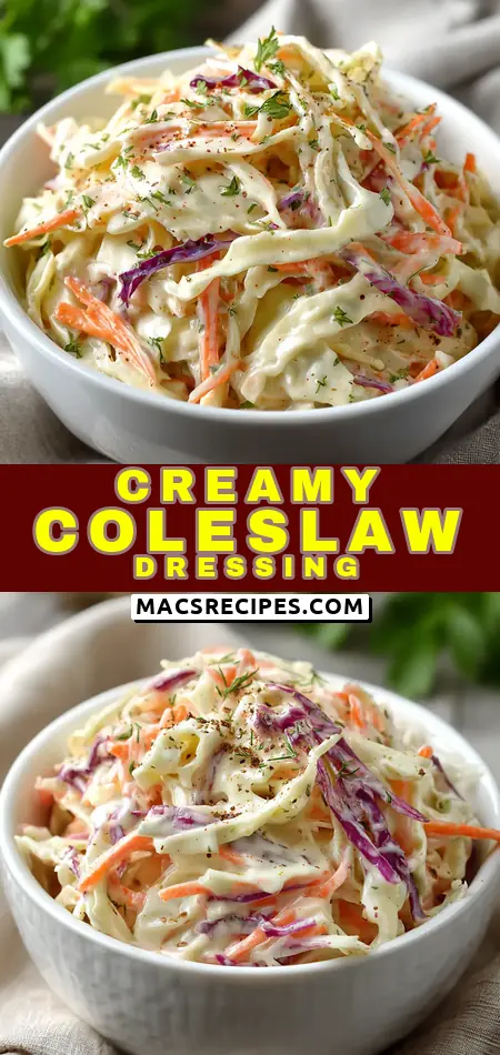 Classic Creamy Coleslaw Dressing