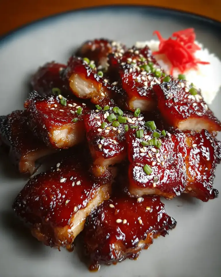 A delicious plate of Char Siu Chicken