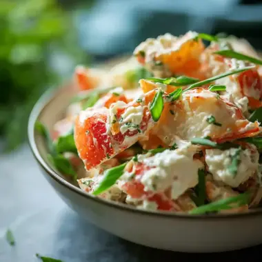 A delicious plate of Crab Salad Recipe