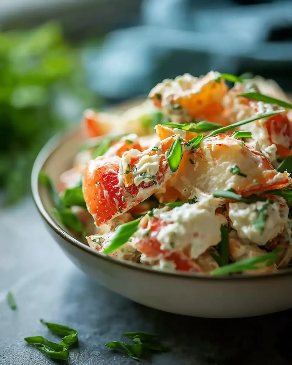 A delicious plate of Crab Salad Recipe