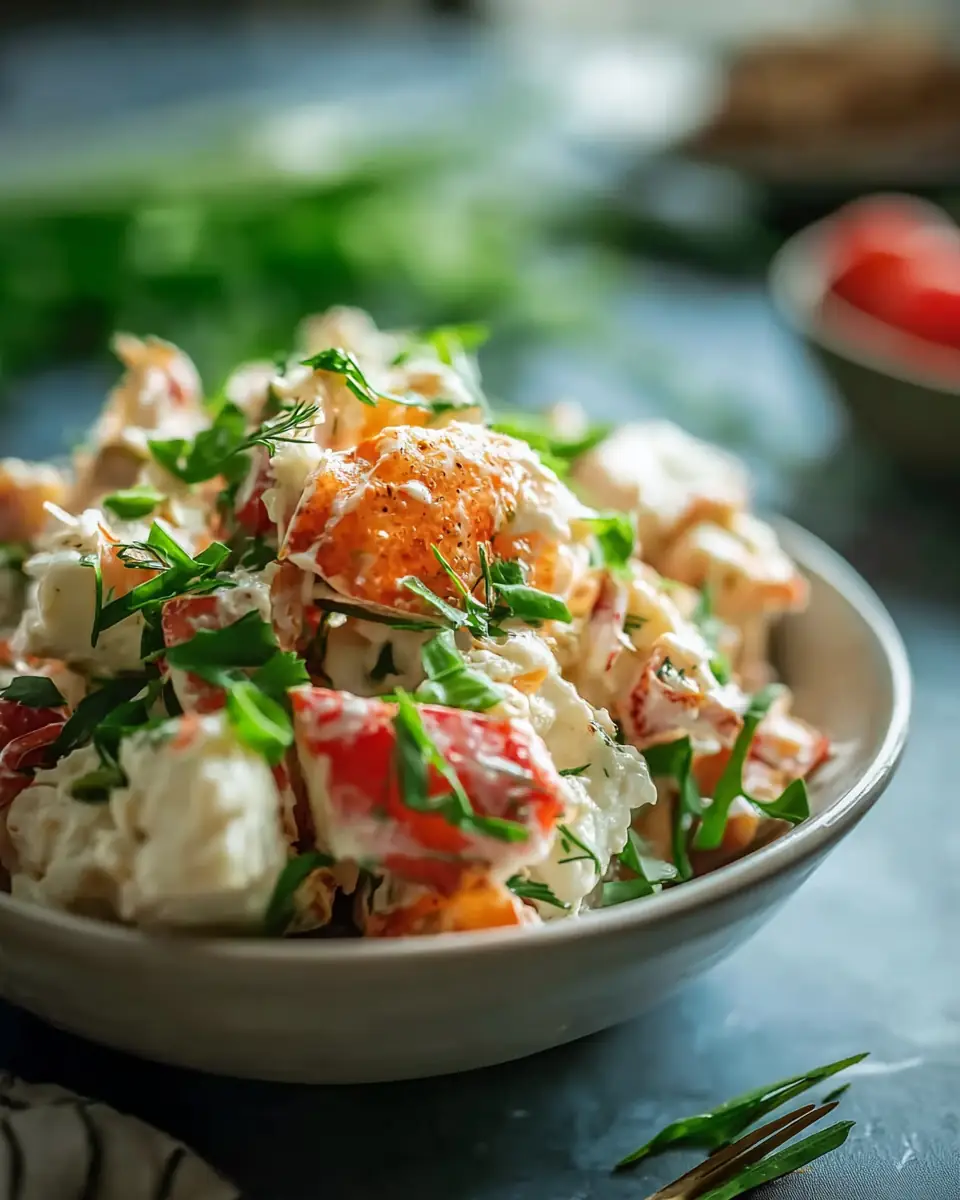 A delicious plate of Crab Salad Recipe