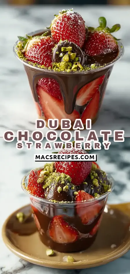 Dubai Chocolate Strawberry Cup