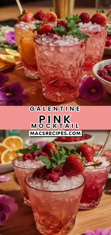 Galentine’s Pink Mocktail