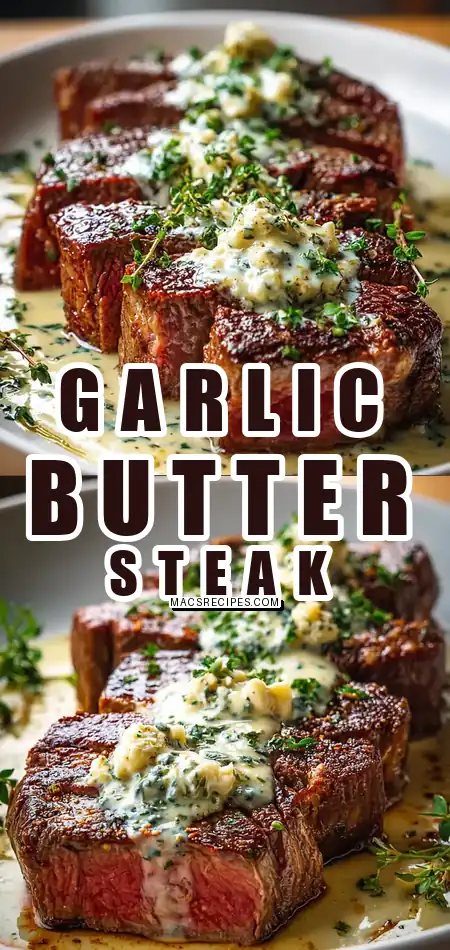 Garlic Butter Steak with Parmesan Cream Sauce