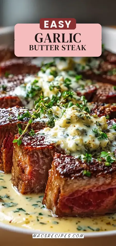 Garlic Butter Steak with Parmesan Cream Sauce