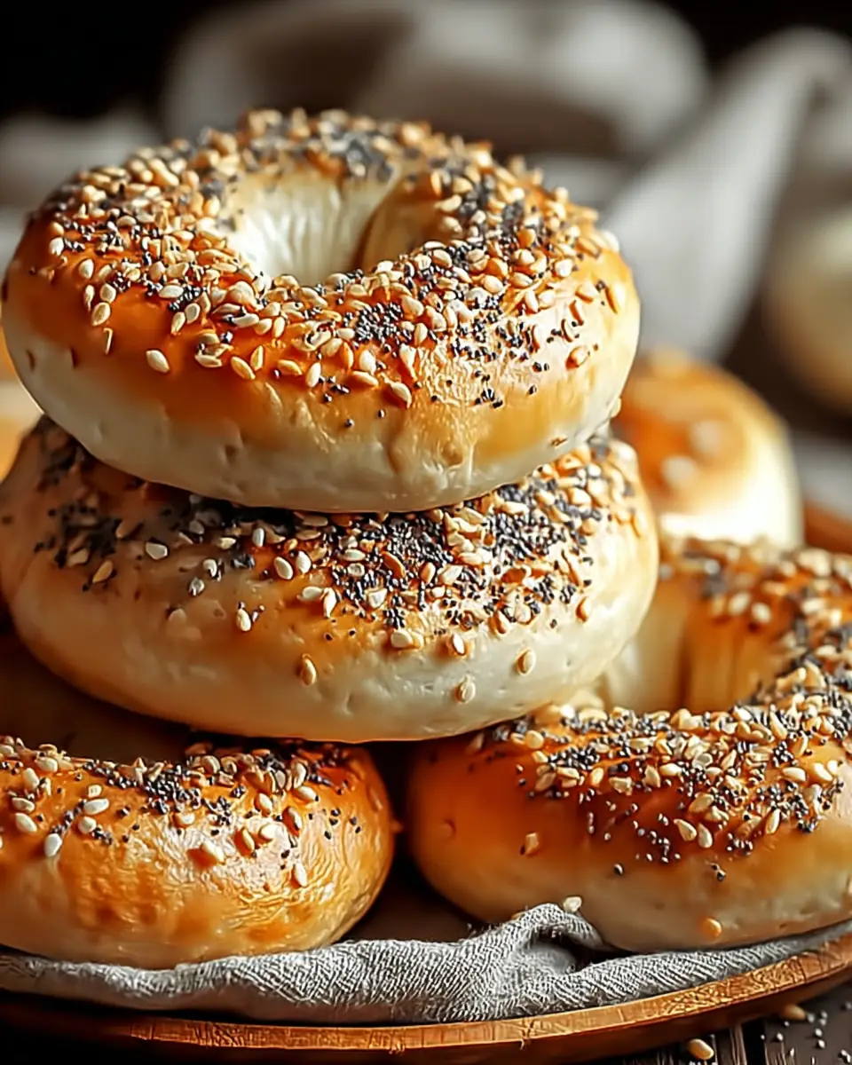 A delicious plate of Greek Yogurt Bagels