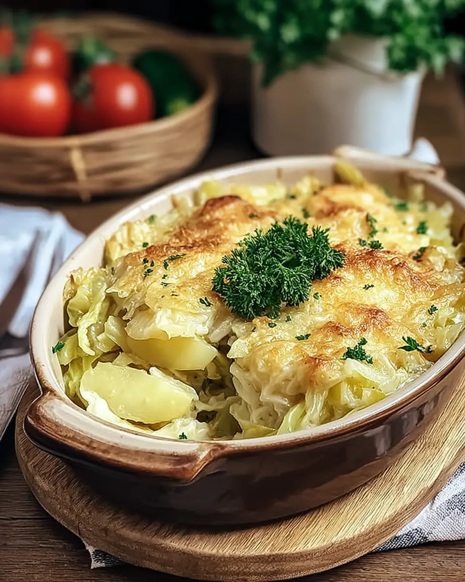 A delicious plate of Irish Cabbage & Potato Dish