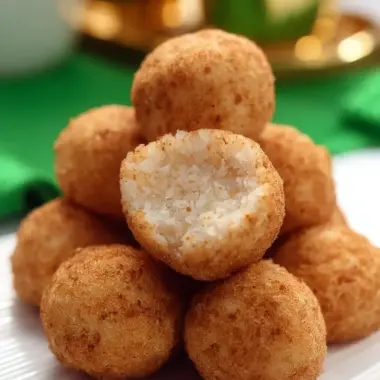A delicious plate of Irish Potato Candy
