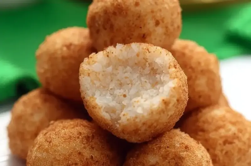 A delicious plate of Irish Potato Candy