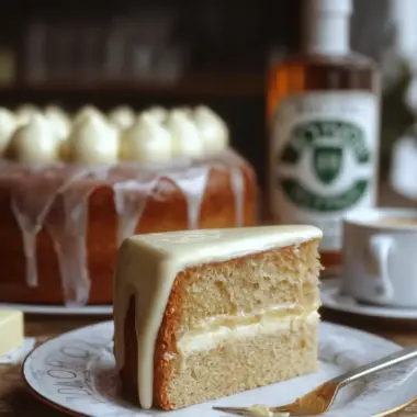 A delicious plate of Irish Whiskey Cake