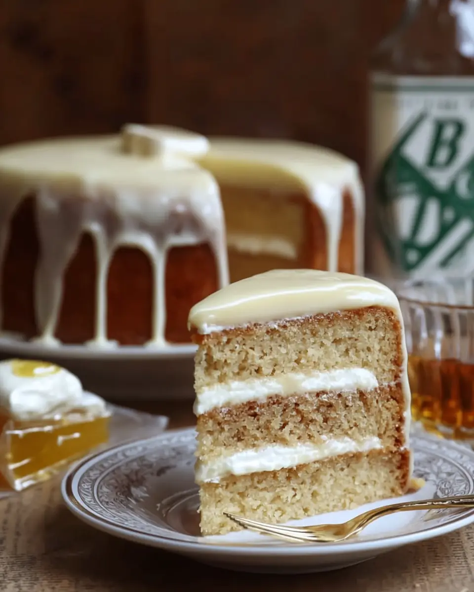 A delicious plate of Irish Whiskey Cake