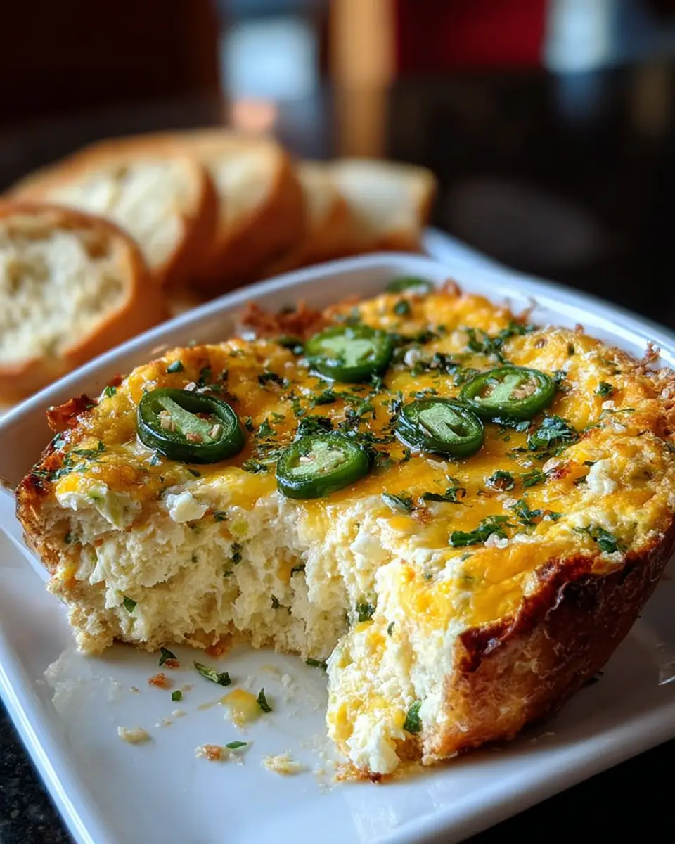 A delicious plate of Jalapeño Popper Dip Creamy