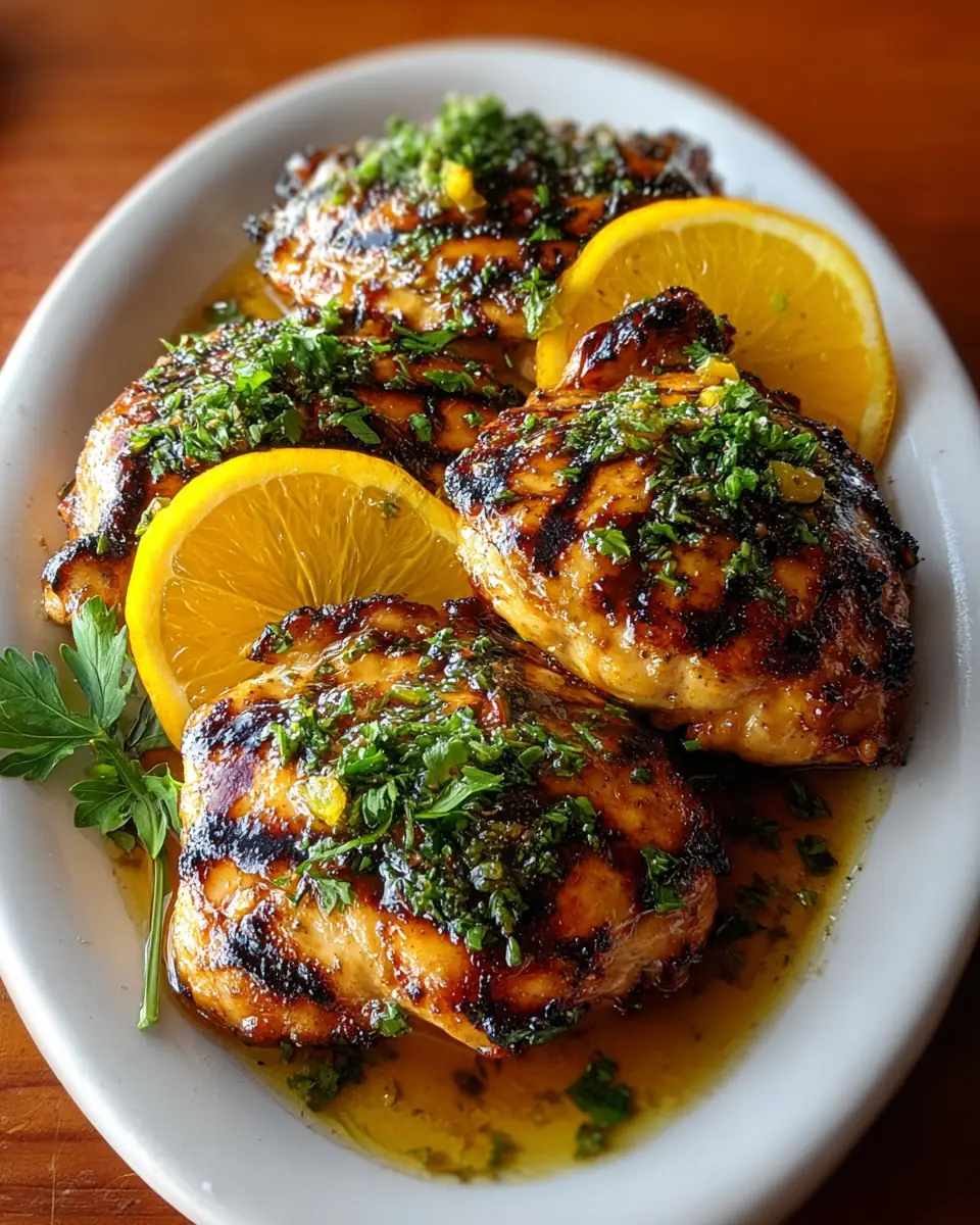 A delicious plate of Key West Grilled Chicken with Tropical Citrus Marinade