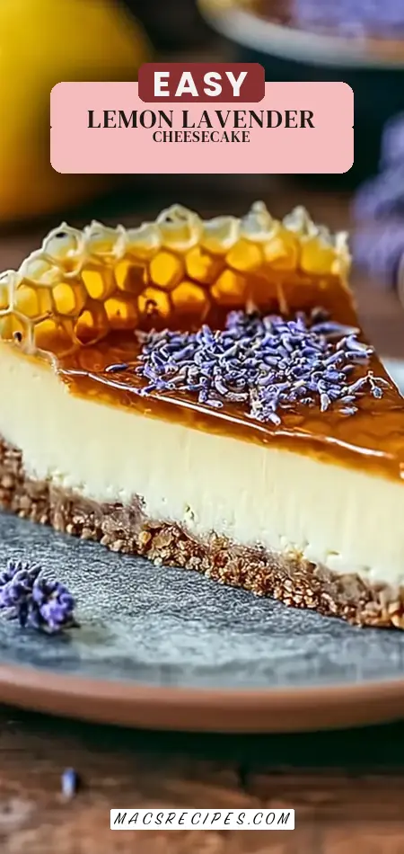 Lemon Lavender Cheesecake