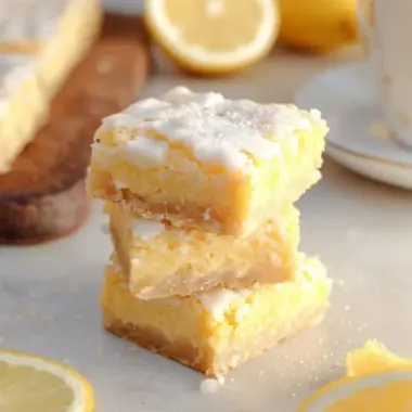 A delicious plate of Lemon Brownies