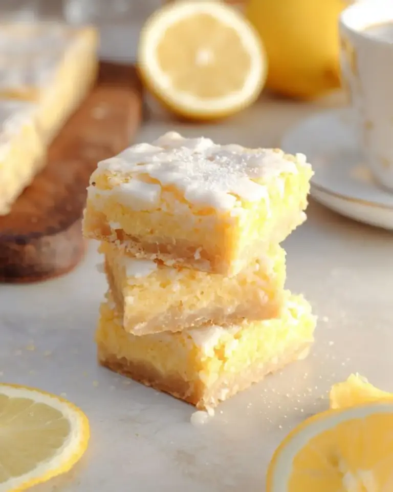 A delicious plate of Lemon Brownies