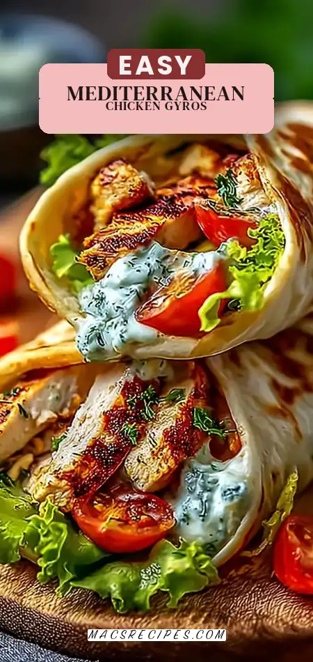 Mediterranean Chicken Gyros