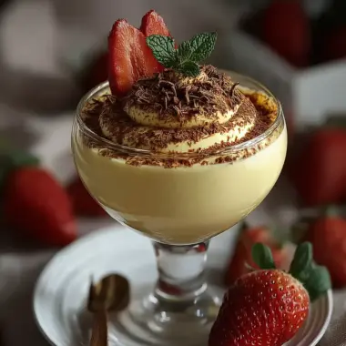 A delicious plate of Mastering Italian Dessert Zabaione