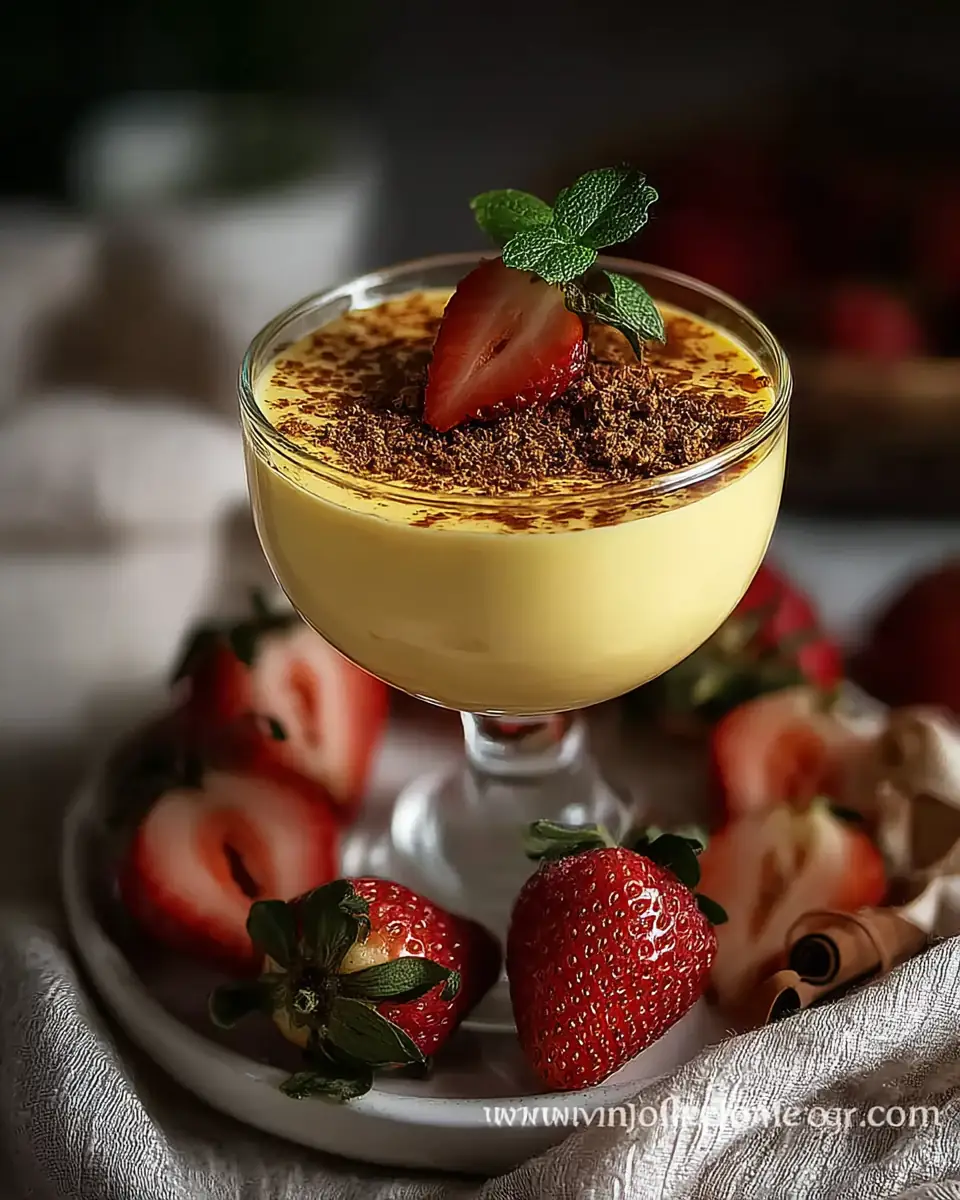 A delicious plate of Mastering Italian Dessert Zabaione