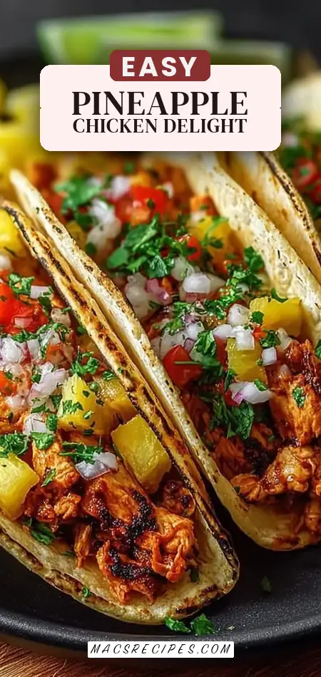 Pineapple Chicken Tacos