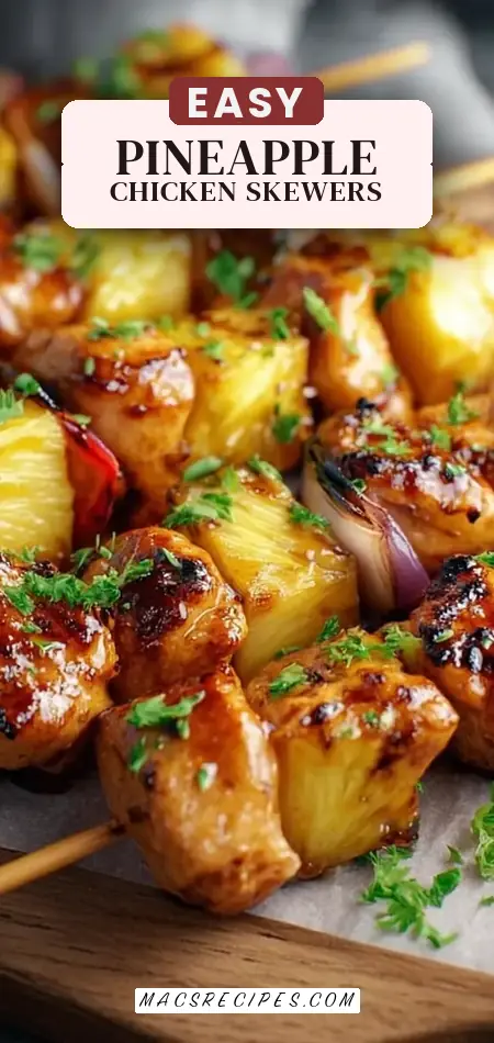 Pineapple Chicken Kabobs