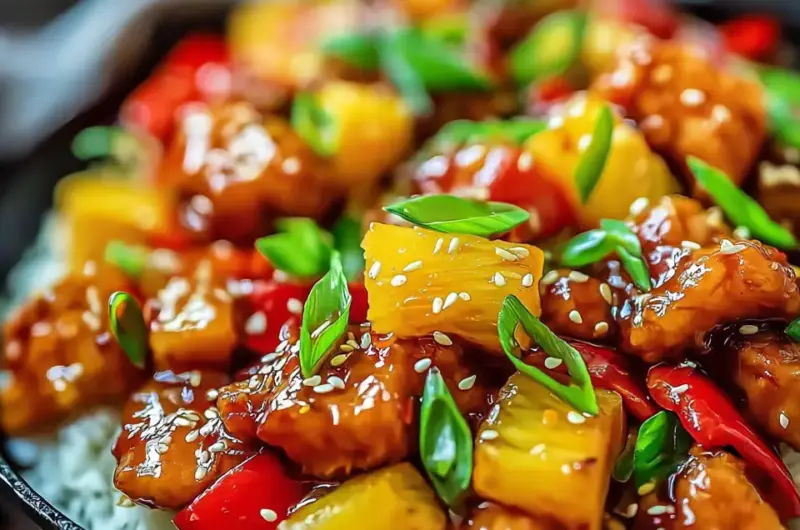 A delicious plate of Pineapple Chicken Recipe
