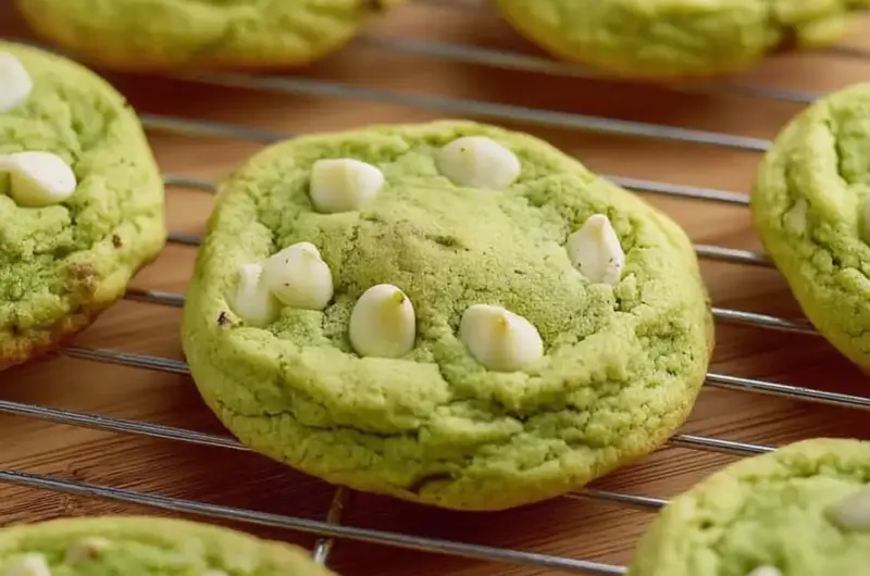 A delicious plate of Pistachio Pudding Cookies